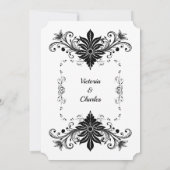 Faire-part de mariage victorien vintage (Dos)