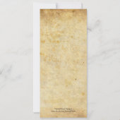 Faire-part de mariage victorien vintage (Dos)