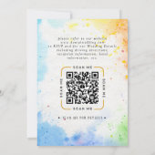 Faire-part de mariage vidéo avec code QR (Dos)