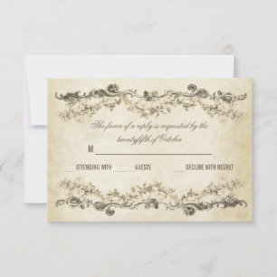 faire-part de mariage vieillies vintage