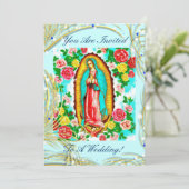 FAIRE-PART DE MARIAGE - VIERGE DE GUADALUPE (Debout devant)