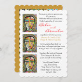 Faire-part de mariage Vierge de Guadalupe MIRACLES (Devant / Derrière)