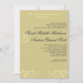 Faire-part de mariage vif de portes d'église (Dos)