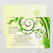 Faire-part de mariage Vignes Escalades (Devant / Derrière)