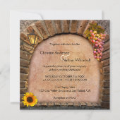 Faire-part de mariage vignoble de vin de paysage c (Devant)