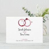 Faire-part de mariage Vin Cute (Debout devant)