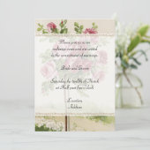 Faire-part de mariage vintage (Debout devant)