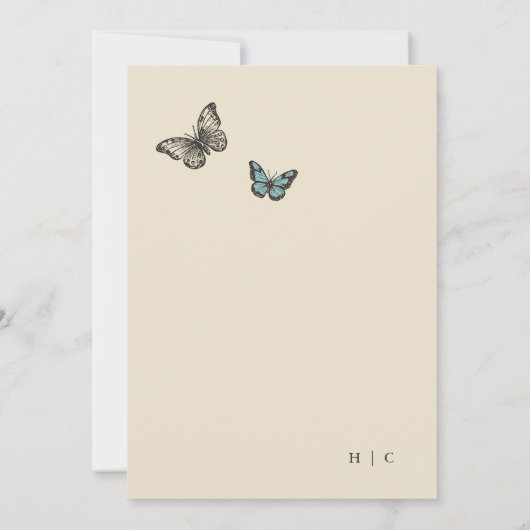 faire-part de mariage vintage (Dos)