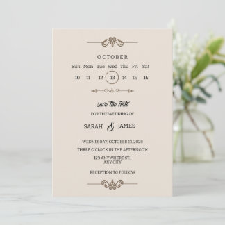 Faire-part de mariage vintage