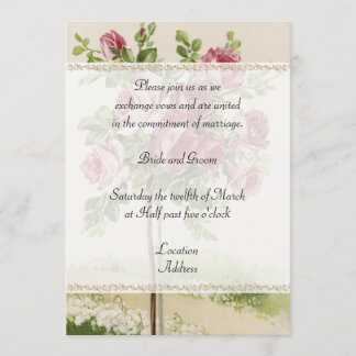 Faire-part de mariage vintage