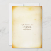 faire-part de mariage vintage arbre anniversaire d (Dos)