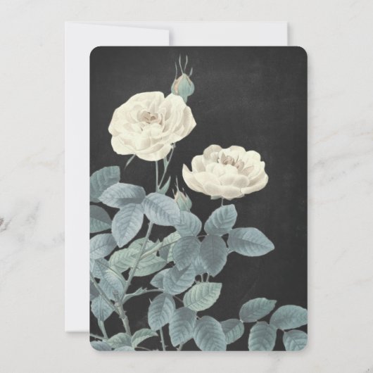 Faire-part de mariage Vintage blanc (Dos)