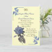 Faire-part de mariage vintage chic shabby (Debout devant)