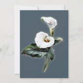 Faire-part de mariage Vintage de Calla Lily (Dos)