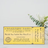 Faire-part de mariage vintage de carte (Debout devant)