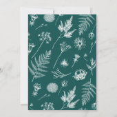 Faire-part de mariage vintage de Monogramme Botani (Dos)