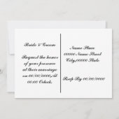 faire-part de mariage vintage drôle (Dos)