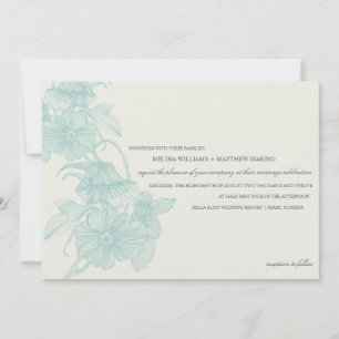 FAIRE-PART DE MARIAGE VINTAGE DU JARDIN %PIPE%