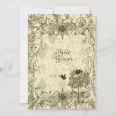 Faire-part de mariage Vintage du Verdigris (Dos)