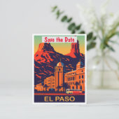 Faire-part de mariage vintage El Paso Texas (Debout devant)