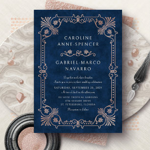 Faire-part de mariage vintage et fantaisiste avec 