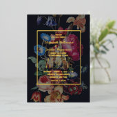 Faire-part de mariage Vintage foncé (Debout devant)