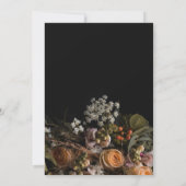 Faire-part de mariage Vintage foncé (Dos)