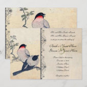 Faire-part de mariage Vintage japonais de Love (Devant / Derrière)
