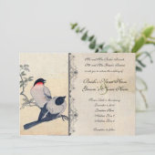 Faire-part de mariage Vintage japonais de Love (Debout devant)