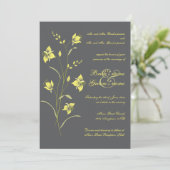 Faire-part de mariage Vintage Lily (Debout devant)