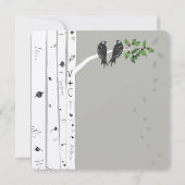 Faire-part de mariage vintage nuage d'argent boule (Dos)