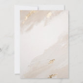 Faire-Part de Mariage Vintage Or Beige (Dos)