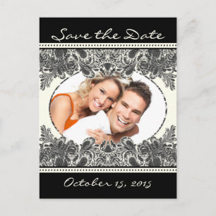 Faire-part de mariage vintage paisley avec vos pho