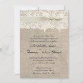 Faire-part de mariage Vintage rustique (Devant)