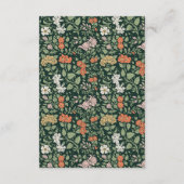 Faire-part de mariage vintage William Morris (Dos)