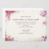 Faire-part de mariage vintage Winery (Devant / Derrière)