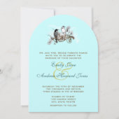 Faire-part de mariage Vintages bleus (Devant)