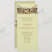 Faire-part de mariage vintages Inséparables (Devant / Derrière)