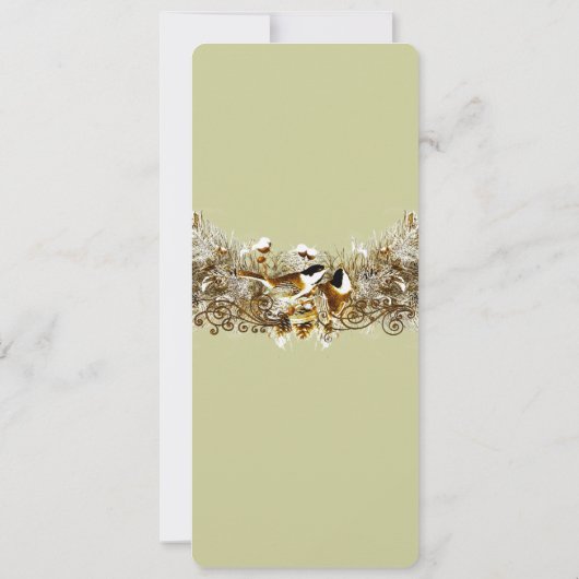 Faire-part de mariage vintages Inséparables (Dos)