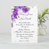 faire-part de mariage violet (Debout devant)