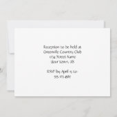 Faire-part de mariage violet et jaune Modern Heart (Dos)