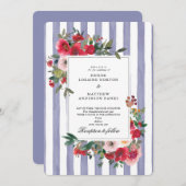 Faire-part de mariage Violet Persan (Devant / Derrière)