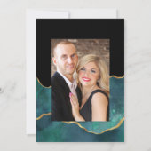 Faire-part de mariage virtuel en photo avec agate (Dos)