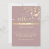 Faire-part de mariage virtuel moderne (Devant)