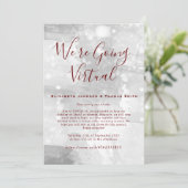 Faire-part de mariage virtuel simple (Debout devant)