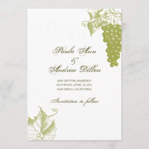 Faire-part de mariage viticole