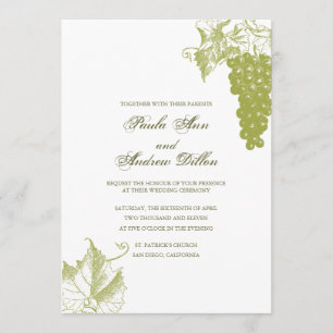 Faire-part de mariage viticole