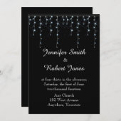 Faire-part de mariage viticole de minuit (Devant / Derrière)