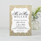 Faire-part de mariage - Votre Parties scintillant  (Debout devant)