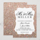 Faire-part de mariage - Votre Rose de jour Parties (Devant / Derrière)